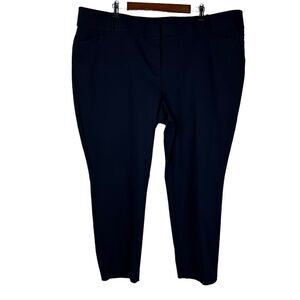 Loft Plus Marisa Skinny Blue Pants Trousers Back Seam size 24